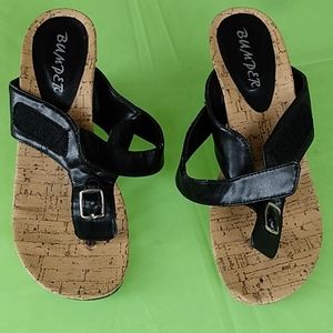 Ladies size 5.5/6 Bumper heel w/buckle